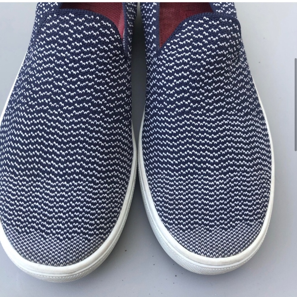 Rothy’s Blue White The Slip On Sneaker. Size 9. - Picture 5 of 9